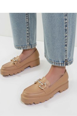Damskie Mokasyny ELEGANZE KHAKI - Inello