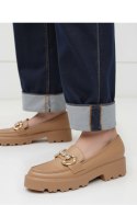 Damskie Mokasyny ELEGANZE KHAKI - Inello
