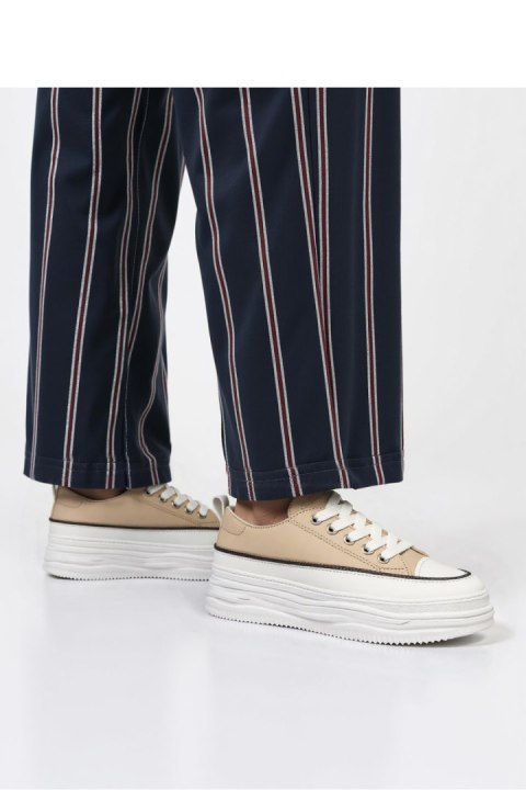 Damskie Sneakersy PLATFORMIA ? Khaki - Inello Damskie Sneakersy PLATFORMIA ? Khaki - Inello
