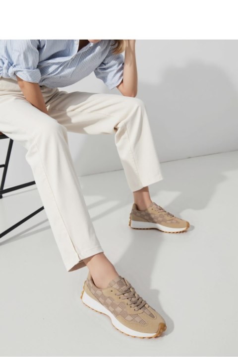 Damskie Sneakersy RENVOX? Khaki - Inello Damskie Sneakersy RENVOX? Khaki - Inello