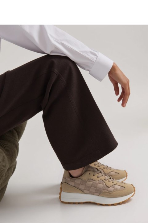 Damskie Sneakersy RENVOX? Khaki - Inello Damskie Sneakersy RENVOX? Khaki - Inello