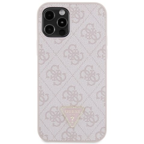 Guess nakładka do iPhone 12 / 12 Pro 6,1" GUHCP12MP4TDSCPP różowa HC PU Leather Metal Logo Strass Crossbody CG Mobile SAS Guess nakładka do iPhone 12 / 12 Pro 6,1" GUHCP12MP4TDSCPP różowa HC PU Leather Metal Logo Strass Crossbody CG Mobile SAS