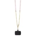 Guess nakładka do iPhone 12 / 12 Pro 6,1" GUHCP12MP4TDSCPP różowa HC PU Leather Metal Logo Strass Crossbody CG Mobile SAS