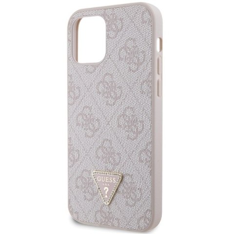 Guess nakładka do iPhone 12 / 12 Pro 6,1" GUHCP12MP4TDSCPP różowa HC PU Leather Metal Logo Strass Crossbody CG Mobile SAS Guess nakładka do iPhone 12 / 12 Pro 6,1" GUHCP12MP4TDSCPP różowa HC PU Leather Metal Logo Strass Crossbody CG Mobile SAS