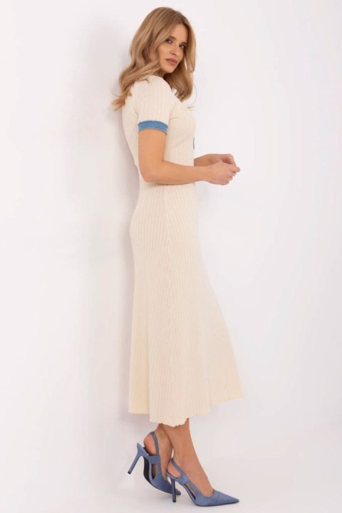 Sukienka Model NM-SK-K439.78 Light Beige - NM Sukienka Model NM-SK-K439.78 Light Beige - NM
