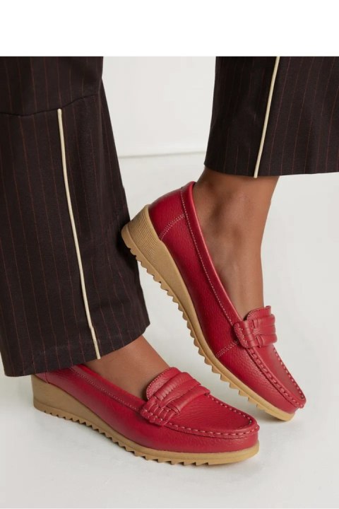 Damskie Mokasyny ALORA RED - Inello Damskie Mokasyny ALORA RED - Inello