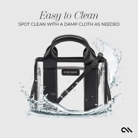 Case-Mate Micro Tote Bag - Wodoodporna torba na ramię (Midnight Black/Clear) Case-Mate Case-Mate Micro Tote Bag - Wodoodporna torba na ramię (Midnight Black/Clear) Case-Mate