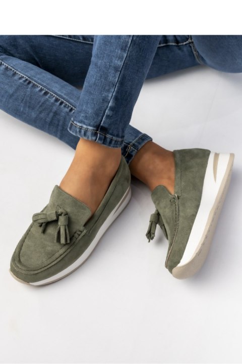 Damskie Mokasyny ? Zielone LIVIA GREEN - Inello Damskie Mokasyny ? Zielone LIVIA GREEN - Inello