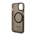 Guess Gold Outline Translucent MagSafe - Etui iPhone 14 (czarny) Guess
