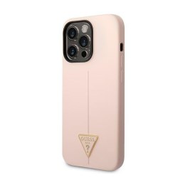 Guess Silicone Triangle Logo - Etui iPhone 14 Pro (różowy) Guess