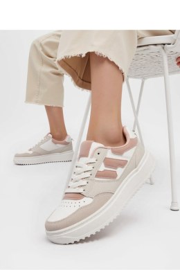 Damskie Sneakersy NORVIN ? White/Pink - Inello