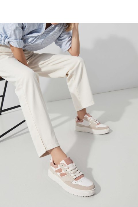 Damskie Sneakersy NORVIN ? White/Pink - Inello Damskie Sneakersy NORVIN ? White/Pink - Inello