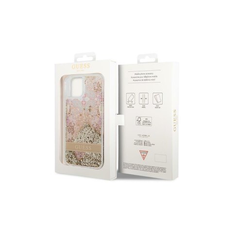 Guess nakładka do iPhone 14 Plus 6,7" GUHCP14MLFLSD złota hardcase Paisley Liquid Glitter CG Mobile SAS Guess nakładka do iPhone 14 Plus 6,7" GUHCP14MLFLSD złota hardcase Paisley Liquid Glitter CG Mobile SAS