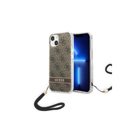 Guess nakładka do iPhone 14 Plus 6,7" GUOHCP14MH4STW brązowa HC PC/TPU Print 4G Cord CG Mobile SAS Guess nakładka do iPhone 14 Plus 6,7" GUOHCP14MH4STW brązowa HC PC/TPU Print 4G Cord CG Mobile SAS
