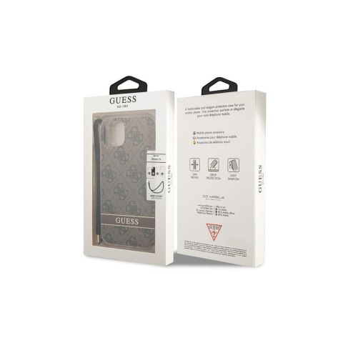 Guess nakładka do iPhone 14 Plus 6,7" GUOHCP14MH4STW brązowa HC PC/TPU Print 4G Cord CG Mobile SAS Guess nakładka do iPhone 14 Plus 6,7" GUOHCP14MH4STW brązowa HC PC/TPU Print 4G Cord CG Mobile SAS