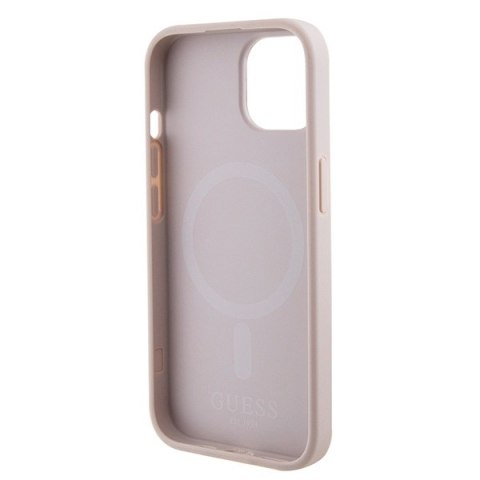Guess nakładka do iPhone 15 6,1" GUHMP15SPSAHMCP różowa hardcase Saffiano MagSafe CG Mobile SAS Guess nakładka do iPhone 15 6,1" GUHMP15SPSAHMCP różowa hardcase Saffiano MagSafe CG Mobile SAS