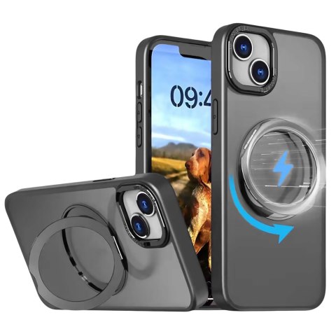 Nakładka Mag Ring Rotating do iPhone 15 6,1" czarna TelForceOne S.A. Nakładka Mag Ring Rotating do iPhone 15 6,1" czarna TelForceOne S.A.