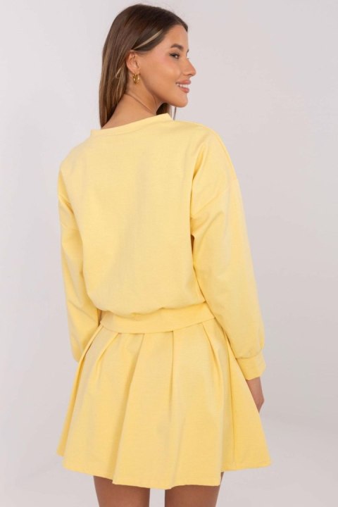 Spódnica Komplet Model MI-KMPL-M6158.92 Yellow - Italy Moda Spódnica Komplet Model MI-KMPL-M6158.92 Yellow - Italy Moda