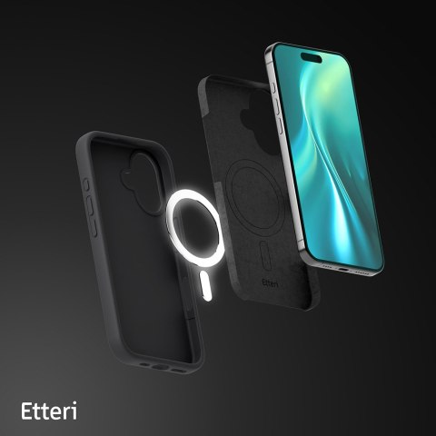 Nakładka Etteri Silicone Mag do iPhone 16 Plus 6,7" czarna TelForceOne S.A. Nakładka Etteri Silicone Mag do iPhone 16 Plus 6,7" czarna TelForceOne S.A.