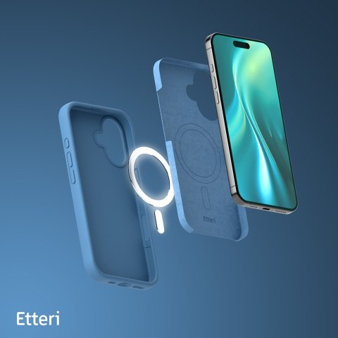 Nakładka Etteri Silicone Mag do iPhone 16 6,1" ciemnoniebieska TelForceOne S.A. Nakładka Etteri Silicone Mag do iPhone 16 6,1" ciemnoniebieska TelForceOne S.A.