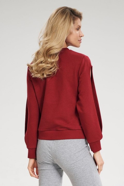 Bluza Damska Model M803 Bordo - Figl Bluza Damska Model M803 Bordo - Figl
