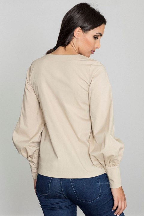 Bluzka Model M561 Beige - Figl Bluzka Model M561 Beige - Figl