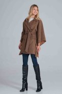 Płaszcz Damski Model M846 Brown Melange - Figl