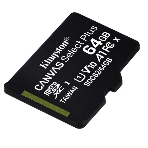 Kingston karta pamięci 64GB microSDHC Canvas Select Plus kl. 10 UHS-I 100 MB/s Kingston Technology Deutschland GmbH Kingston karta pamięci 64GB microSDHC Canvas Select Plus kl. 10 UHS-I 100 MB/s Kingston Technology Deutschland GmbH