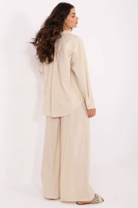 Spodnie Komplet Model NM-KMPL-Y0828.03 Beige - NM Spodnie Komplet Model NM-KMPL-Y0828.03 Beige - NM