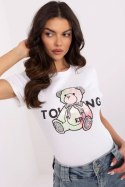 Tshirt Damski Model NM-TS-JX-09328.65P White/Pink - NM