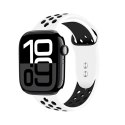 Crong Duo Sport - Pasek do Apple Watch 44/45/46/49 mm (biały/czarny) Crong