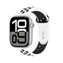 Crong Duo Sport - Pasek do Apple Watch 44/45/46/49 mm (biały/czarny) Crong