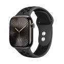 Crong Duo Sport - Pasek do Apple Watch 44/45/46/49 mm (szary/czarny) Crong