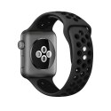 Crong Duo Sport - Pasek do Apple Watch 44/45/46/49 mm (szary/czarny) Crong