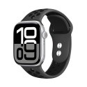 Crong Duo Sport - Pasek do Apple Watch 44/45/46/49 mm (szary/czarny) Crong