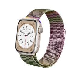 Crong Milano Steel - Pasek ze stali nierdzewnej do Apple Watch 38/40/41/42 mm (opalizujący) Crong