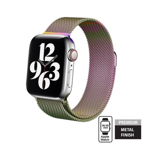Crong Milano Steel - Pasek ze stali nierdzewnej do Apple Watch 38/40/41/42 mm (opalizujący) Crong Crong Milano Steel - Pasek ze stali nierdzewnej do Apple Watch 38/40/41/42 mm (opalizujący) Crong