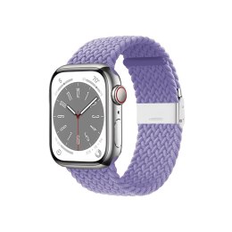 Crong Wave Band - Pleciony pasek do Apple Watch 38/40/41/42 mm (fioletowy) Crong