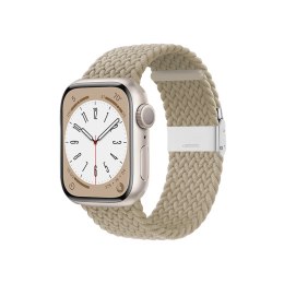 Crong Wave Band - Pleciony pasek do Apple Watch 38/40/41/42 mm (kamienny beż) Crong