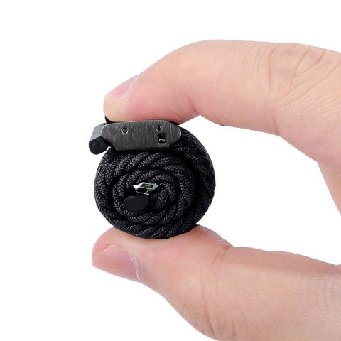 Crong Wave Band - Pleciony pasek do Apple Watch 44/45/46/49 mm (grafitowy) Crong Crong Wave Band - Pleciony pasek do Apple Watch 44/45/46/49 mm (grafitowy) Crong