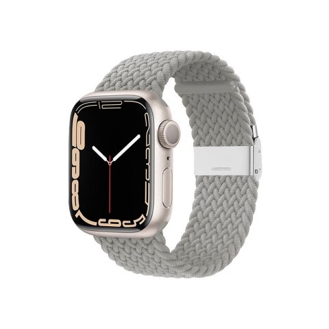 Crong Wave Band - Pleciony pasek do Apple Watch 44/45/46/49 mm (jasny szary) Crong Crong Wave Band - Pleciony pasek do Apple Watch 44/45/46/49 mm (jasny szary) Crong
