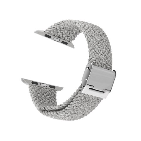 Crong Wave Band - Pleciony pasek do Apple Watch 44/45/46/49 mm (jasny szary) Crong Crong Wave Band - Pleciony pasek do Apple Watch 44/45/46/49 mm (jasny szary) Crong