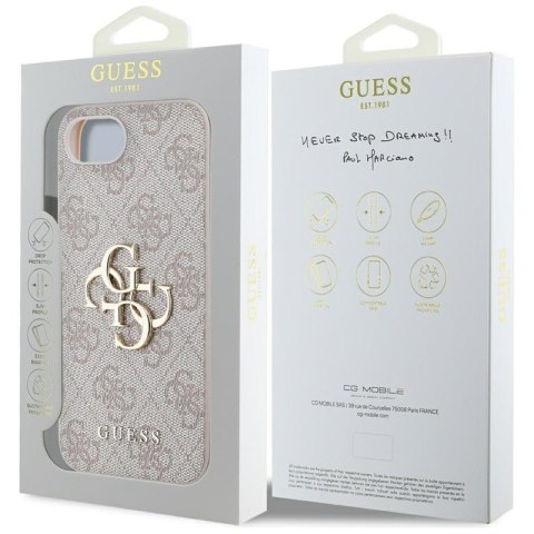Guess 4G Big Logo - Etui do iPhone 16e (różowy) Guess Guess 4G Big Logo - Etui do iPhone 16e (różowy) Guess