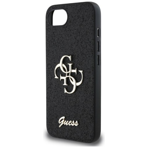 Guess Fixed Glitter Big 4G - Etui do iPhone 16e (czarny) Guess Guess Fixed Glitter Big 4G - Etui do iPhone 16e (czarny) Guess