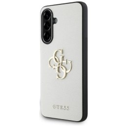 Guess Grained Big 4G Logo Small Classic Logo - Etui do Samsung Galaxy A56 5G (beżowy) Guess