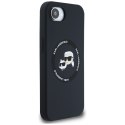 Karl Lagerfeld Silicone Karl & Choupette Heads MagSafe - Etui do iPhone 16e (czarny) Karl Lagerfeld