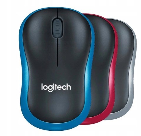 Mysz bezprzewodowa LOGITECH optyczna M185 niebieska 910-002239 LOGITECH Mysz bezprzewodowa LOGITECH optyczna M185 niebieska 910-002239 LOGITECH
