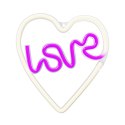Neon LED LOVE W SERCU fiolet biały NNE02 Neolia TelForceOne S.A.
