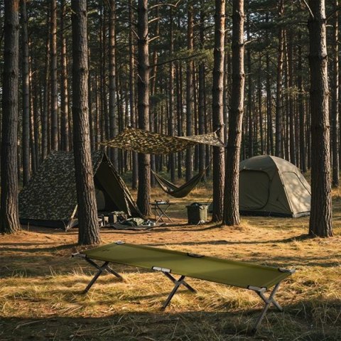 NC2756 ŁÓŻKO POLOWE SKŁADANE ZIELONE 200 CM NILS CAMP NILS CAMP NC2756 ŁÓŻKO POLOWE SKŁADANE ZIELONE 200 CM NILS CAMP NILS CAMP