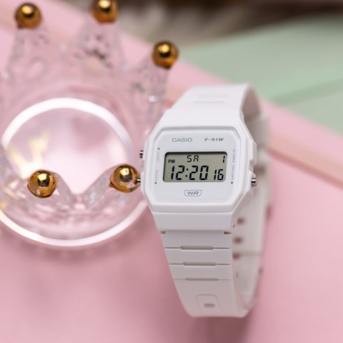 Casio ZEGAREK UNISEX CASIO F-91WB-7A + BOX Casio ZEGAREK UNISEX CASIO F-91WB-7A + BOX